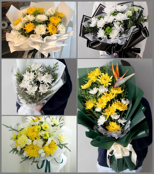 北京丰台区云岗街道翠园社区白事花束代送